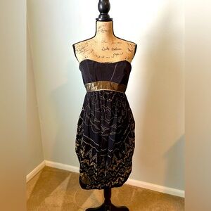 Nicole Miller Cocktail Dress Strapless Size 6